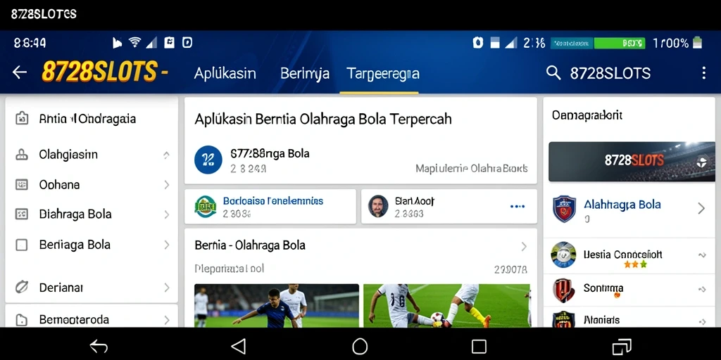 Tampilan antarmuka aplikasi 8728SLOTS yang informatif dan menarik.