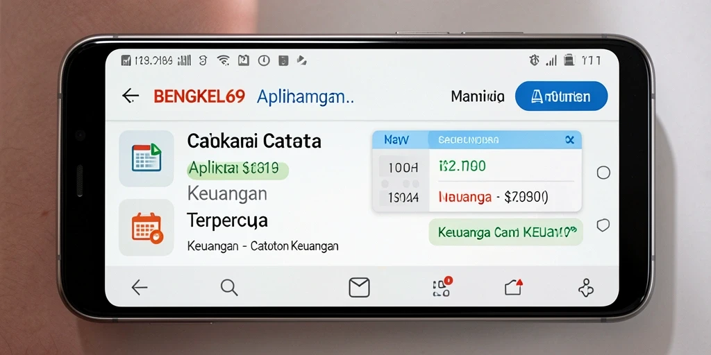 Tampilan antarmuka BENGKEL69 yang user-friendly.
