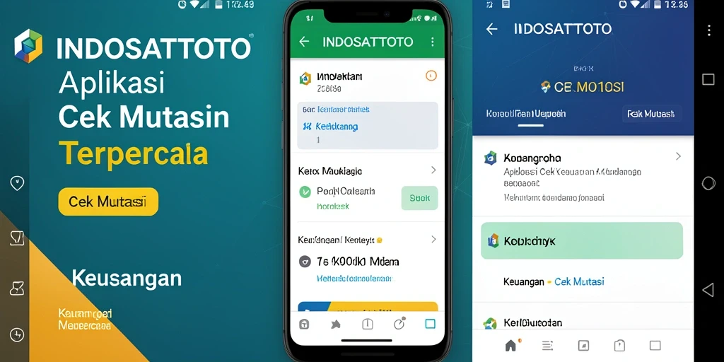 Tampilan antarmuka aplikasi INDOSATTOTO untuk Cek Mutasi keuangan.