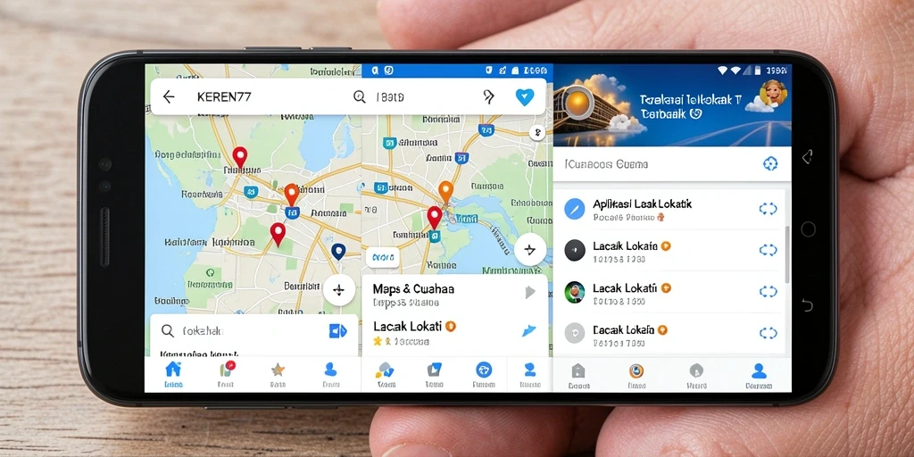 Antarmuka pengguna KEREN77 yang intuitif dan informatif.